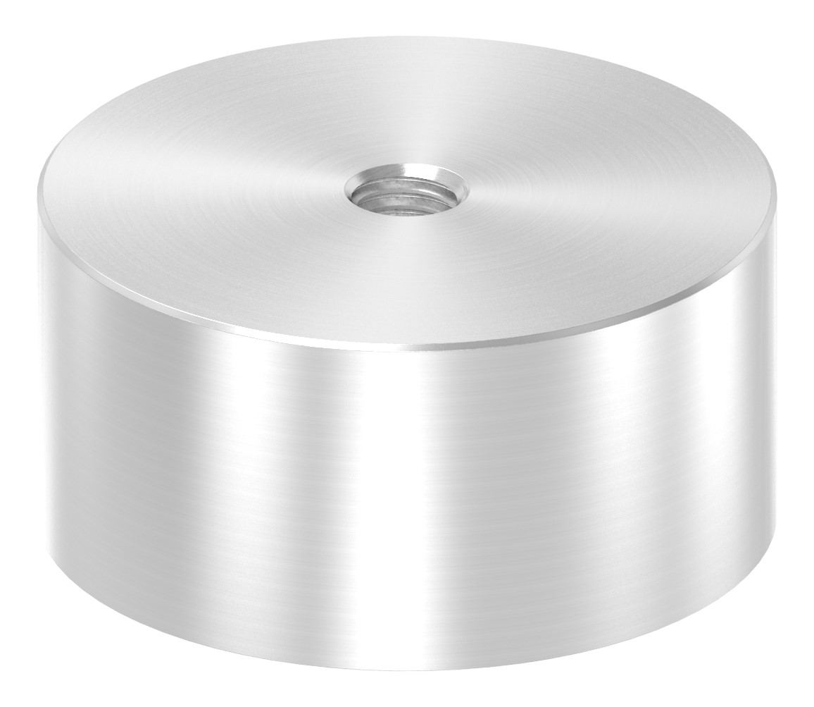 Unterteil für 62mm Glaspunkthalter, T: 30mm, mit M10, V2A