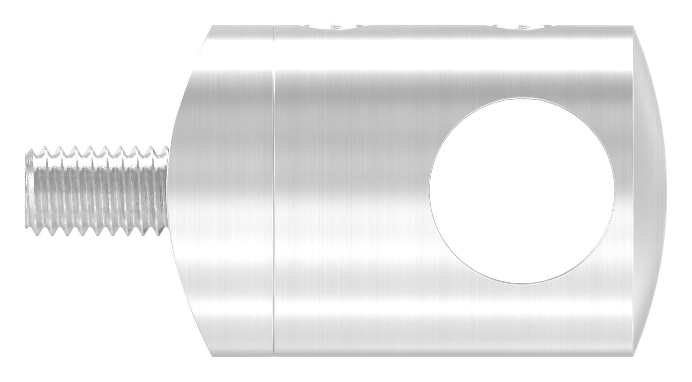 Querstabhalter für 42,4mm Rohr, 12,2mm Bohrung, V2A Querstabhalter für 42,4mm Rohr, 12,2mm Bohrung, V2A