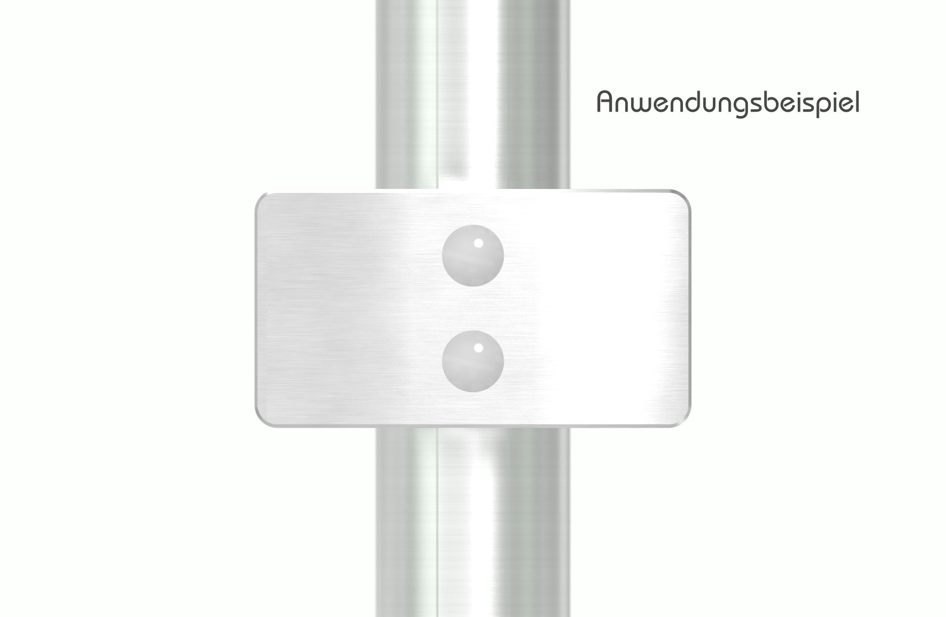 Sichtschutz Mittelglasklemme Mod. 26, V2A