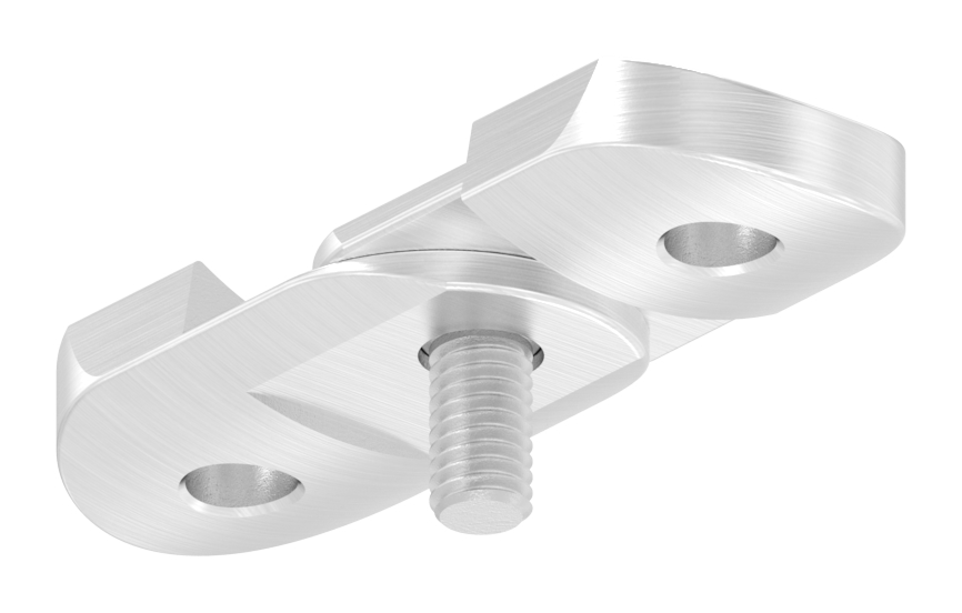 Handlaufanschlussplatte verstellbar, 42,4mm, V4A