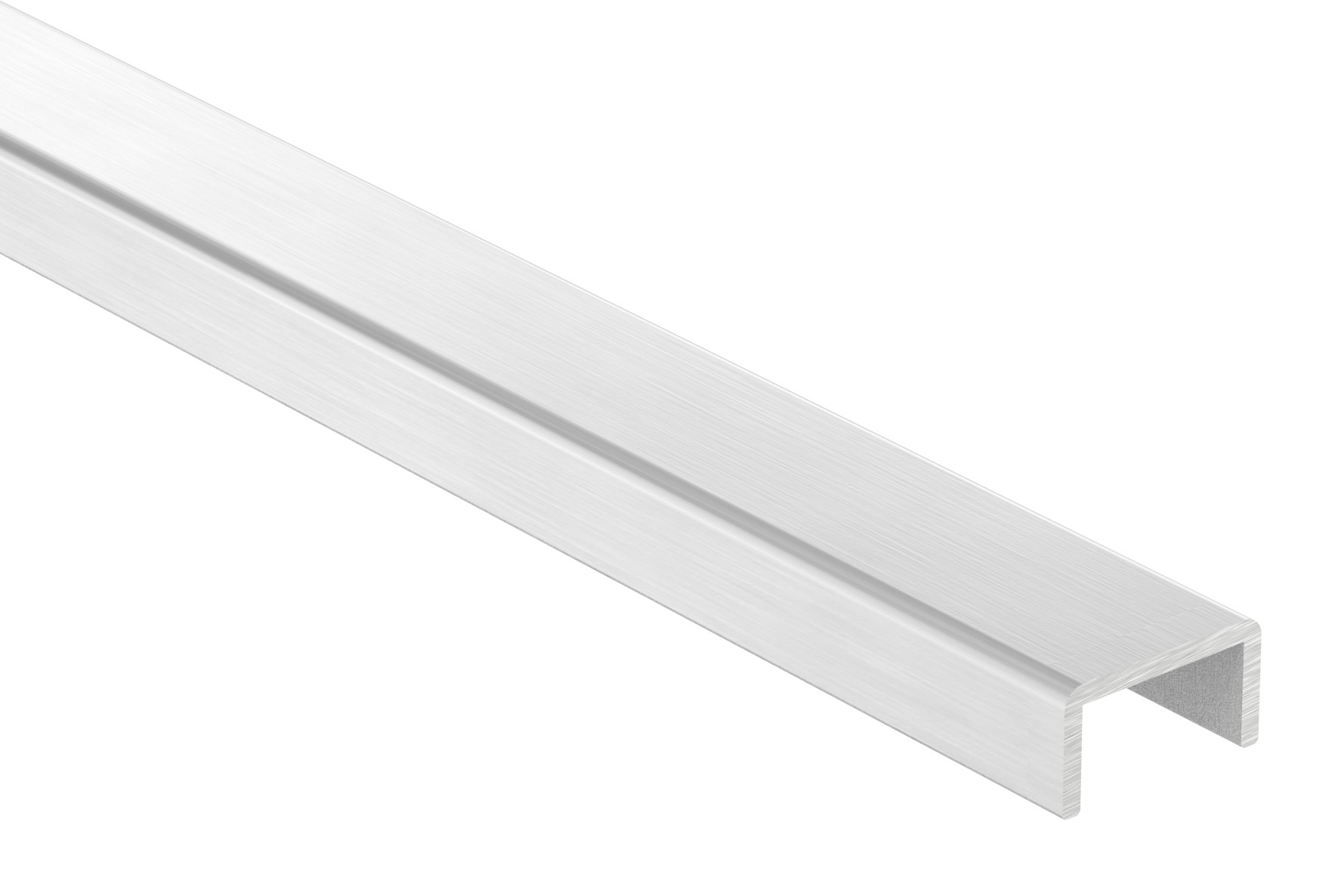 Aluminium-U-Profil, 22x12x2mm, L: 3000mm