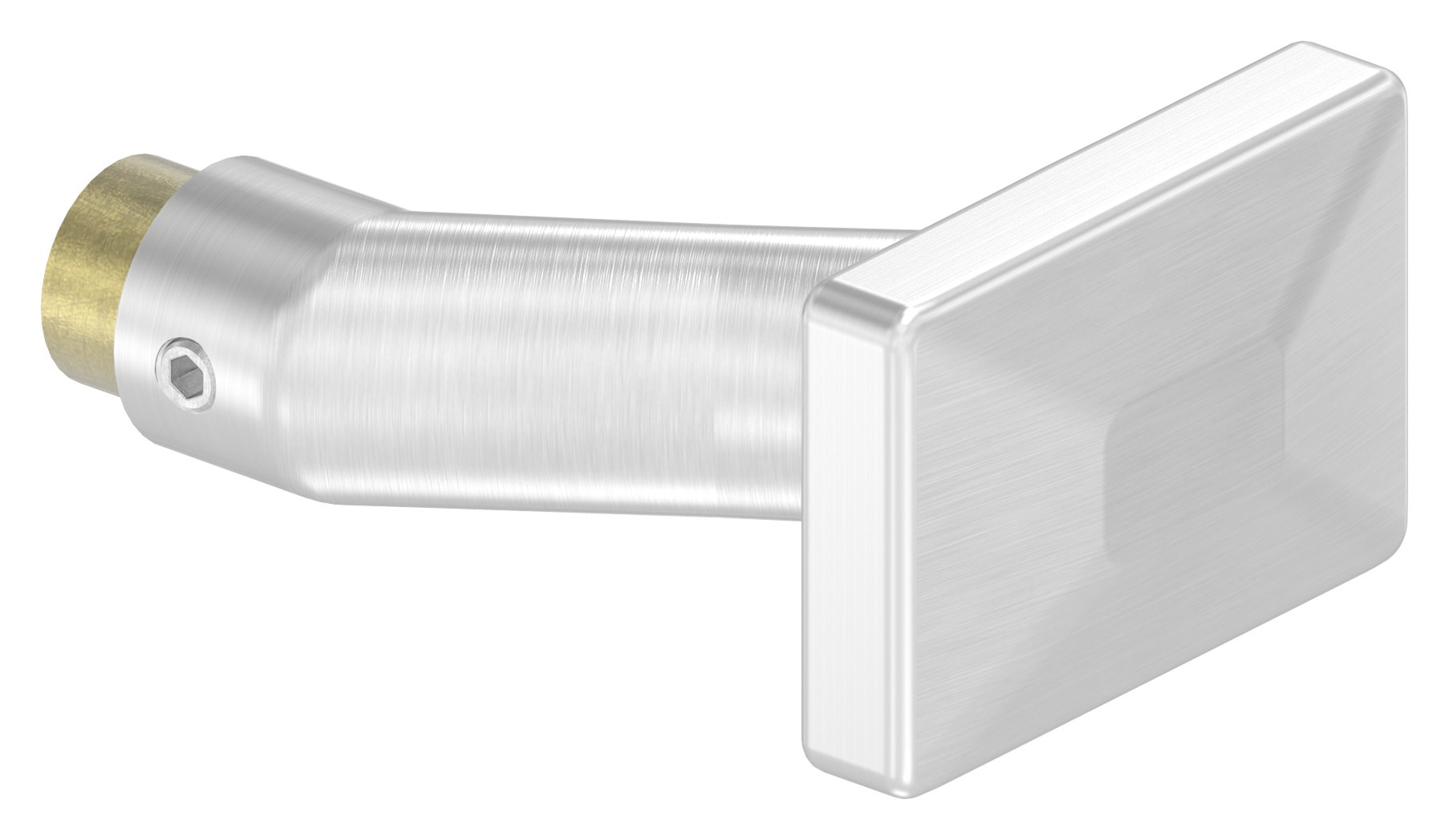 Türdrücker eckig, V2A