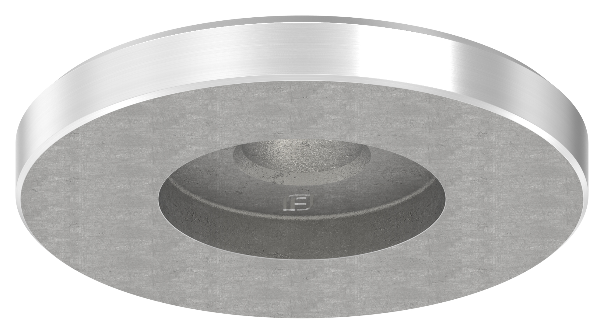 Adapterplatte Ø 60mm für Rohr 42,4 x 2,0-2,5mm, V2A