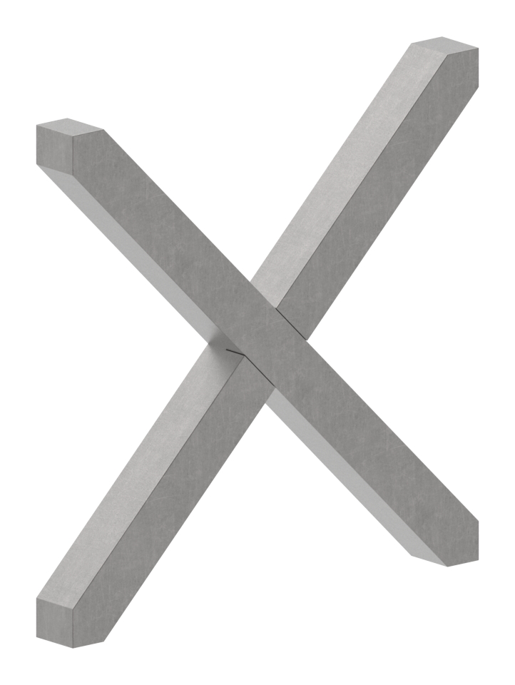 Kreuz 12x12mm, 110x110mm