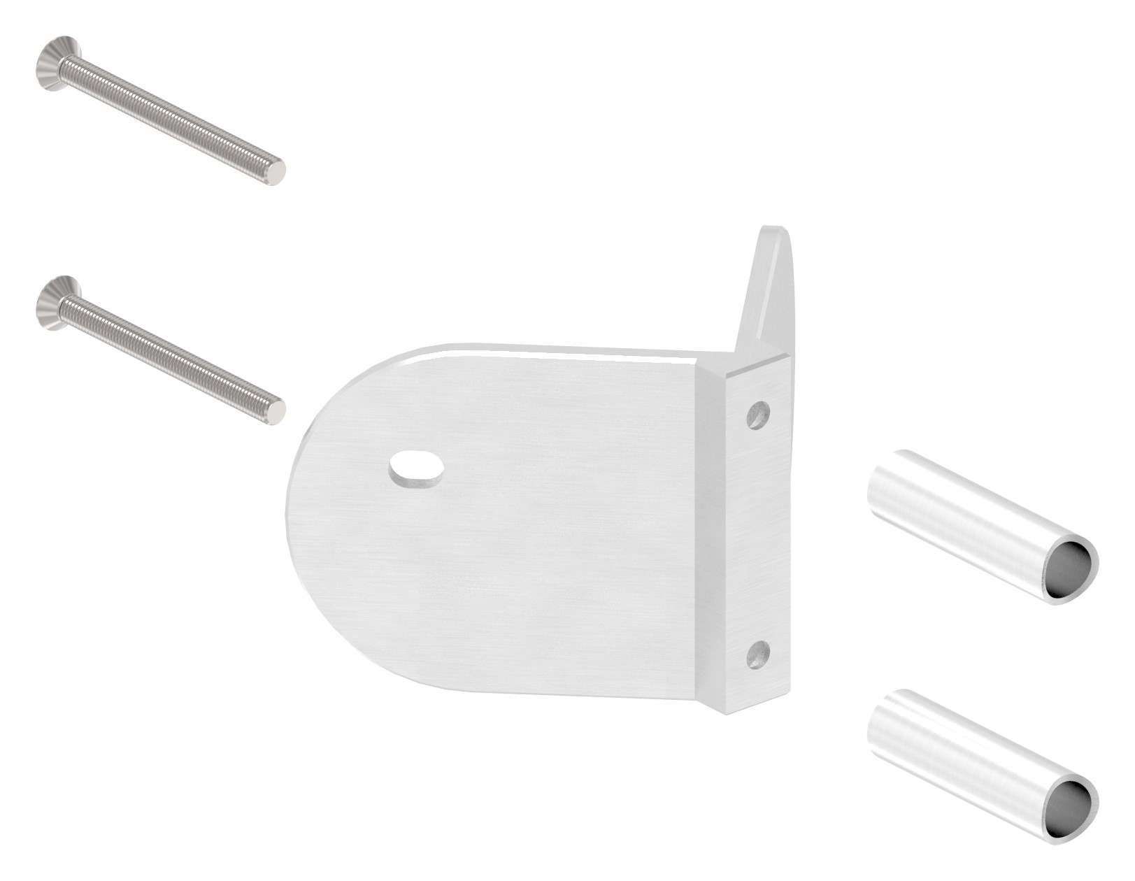 Wandbefestigung für Geländerpfosten 90° Außenecke, V2A