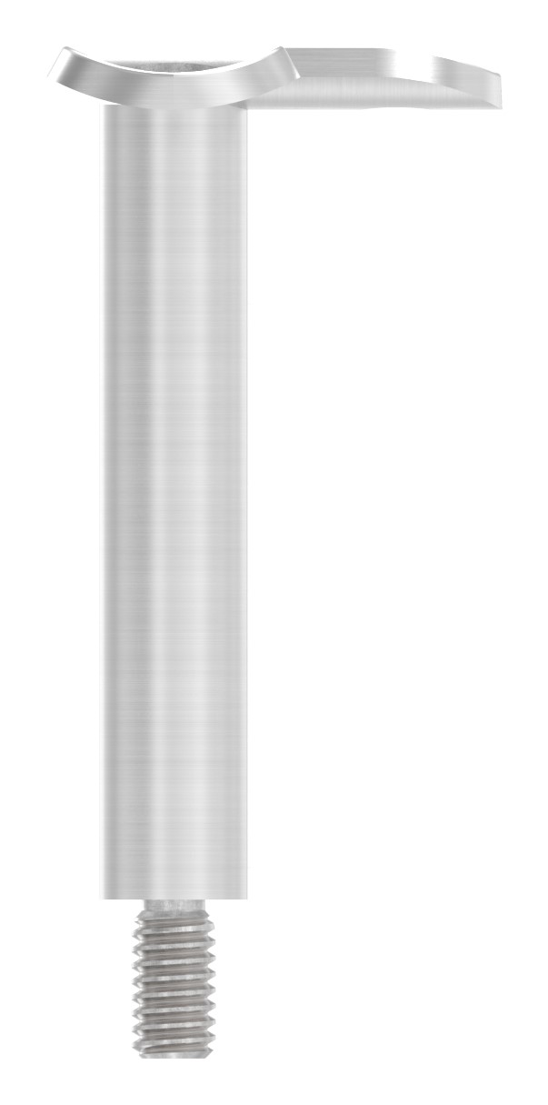 Stift Ø 14mm mit 90° Handlaufanschlussplatte für Rohr 42,4mm, V2A