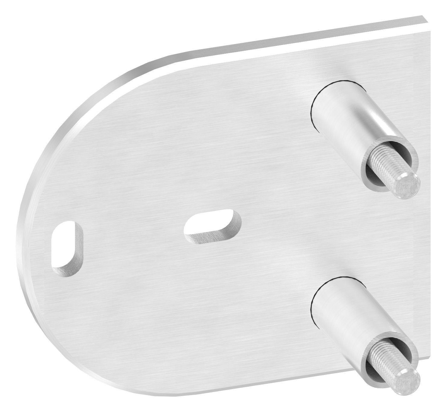 Endhalterung für Rohr 42,4mm, V2A