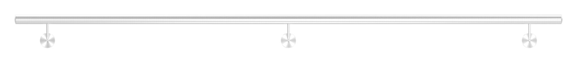 Handlauf, montagefertig, L: 2500mm, V2A