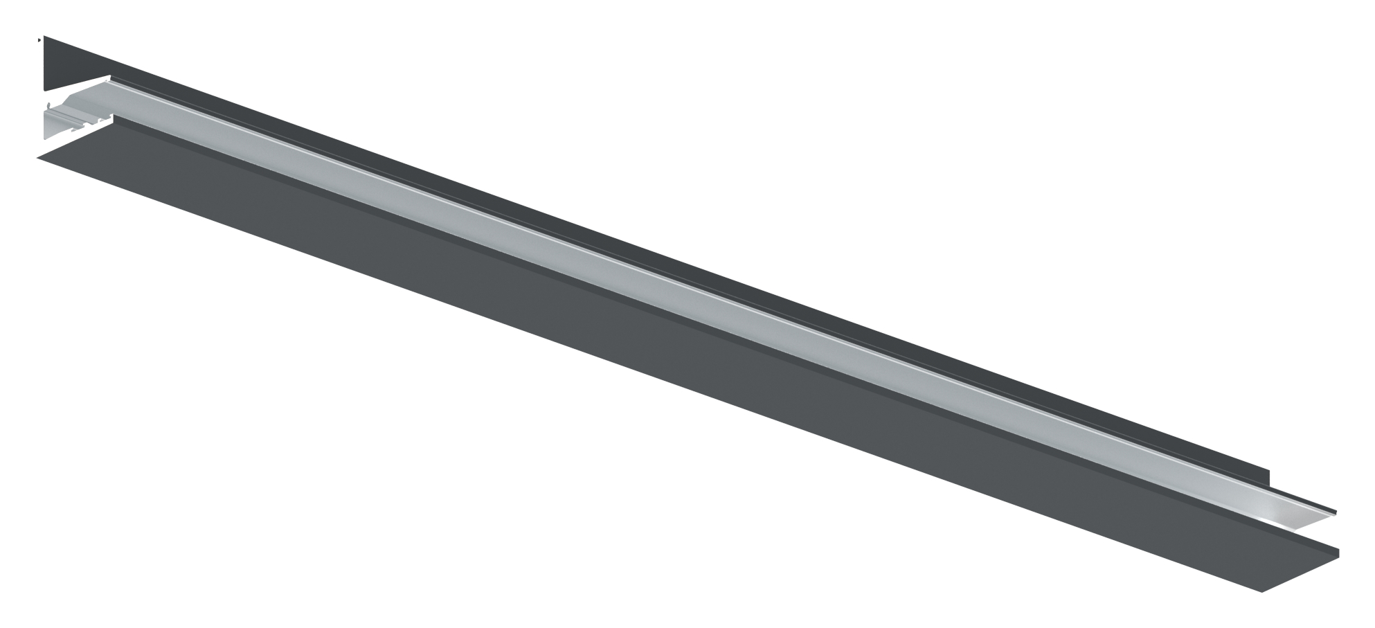 Vordachprofil eleganza canopy, L: 1405mm, RAL7016