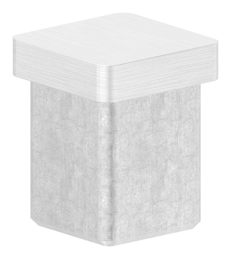 Einsteckkappe, für Rohr 20x20x1,5mm, V4A