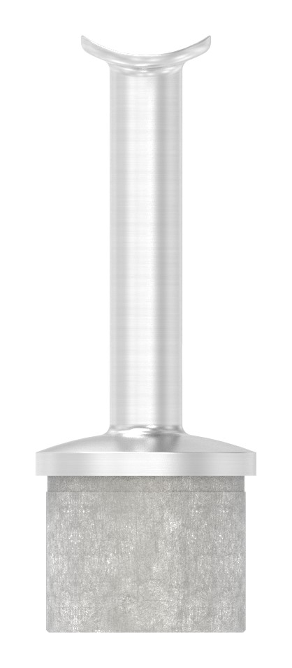 Rohrabschlussstopfen mit Stift für LED Handlauf, V2A