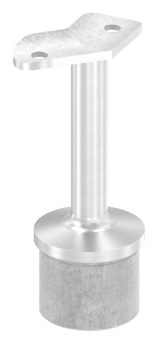 Rohrabschlussstopfen für Rohr 42,4x2,0mm, Handlaufanschlussplatte 135°, V2A