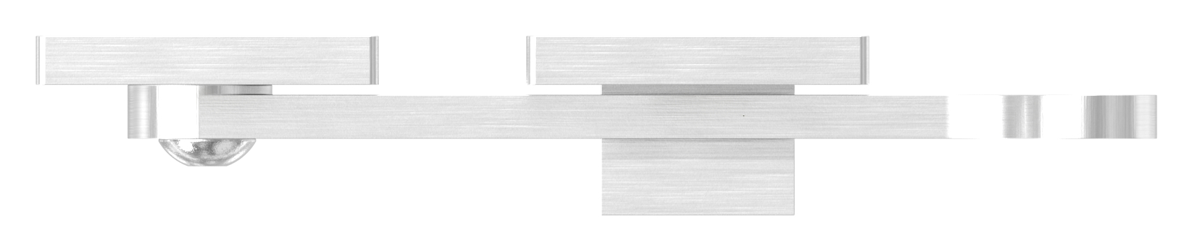 Torriegel zum Anschrauben für flache Profile, V4A