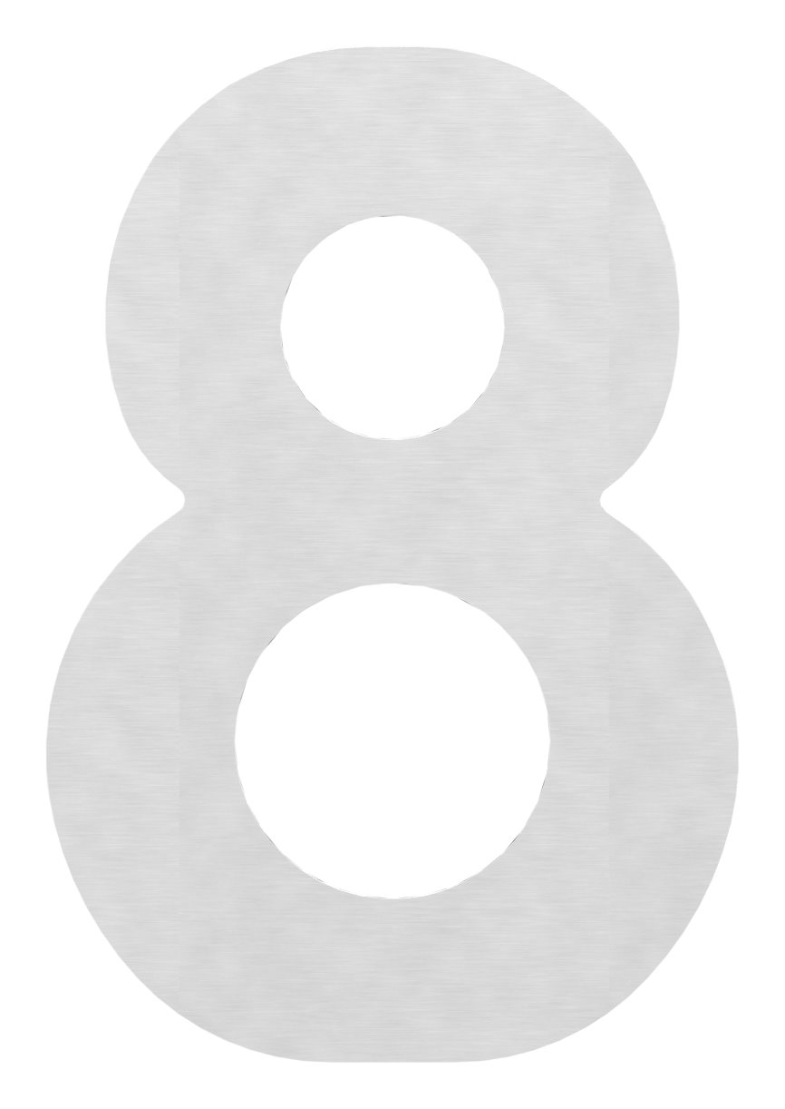 Hausnummer 8 - "groß", V2A