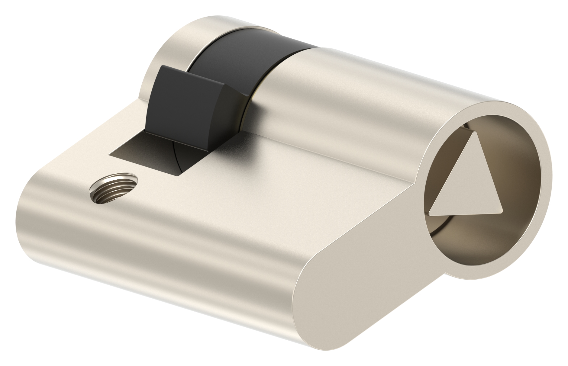 Halbzylinder, Dreikant, 8mm, innenliegend