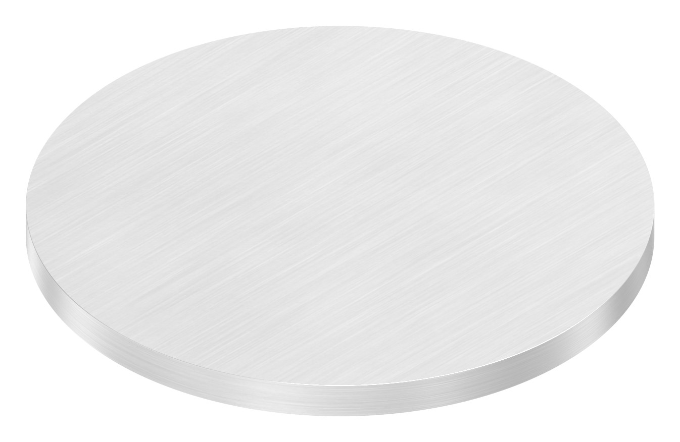 Ronde Ø 100x6mm, mit Längsschliff, V2A