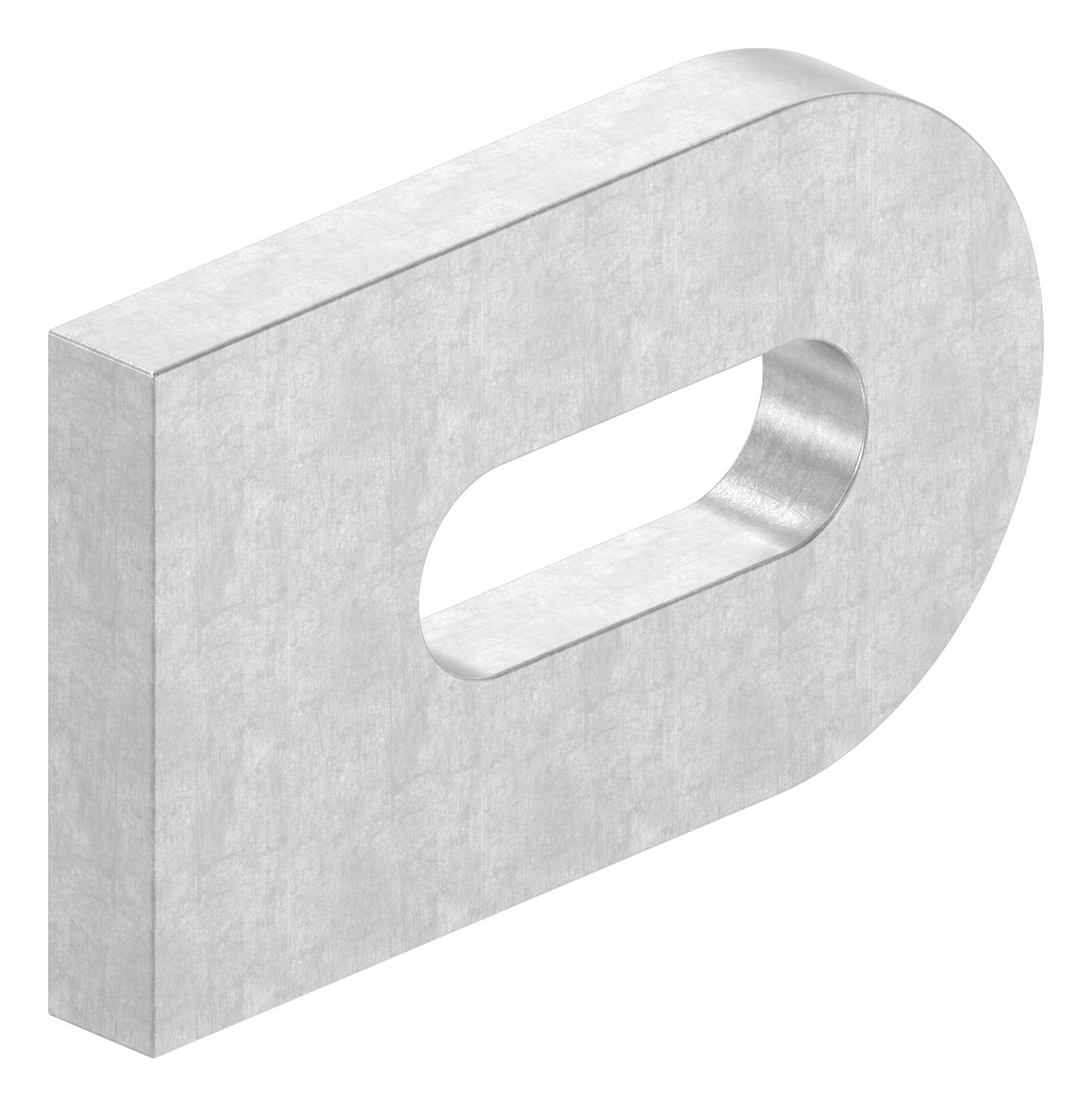 Anschweißlasche, 50x30x6mm, Oberfläche 3c matt, V2A