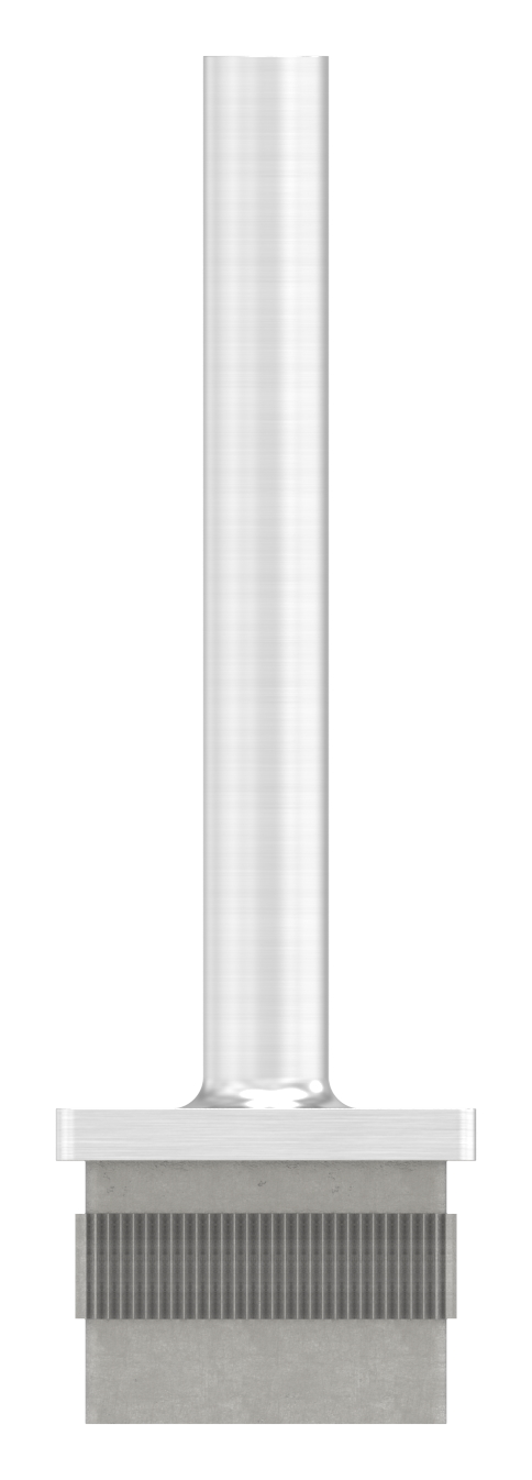 Stopfen mit Stift für Rohr 40 x 40 x 2,0mm, Höhe 105mm