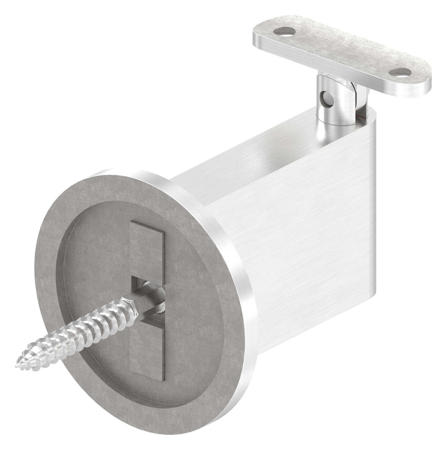 Sensa Design 2, für Rohr 42,4mm, mit Gelenk für Steigung, V2A