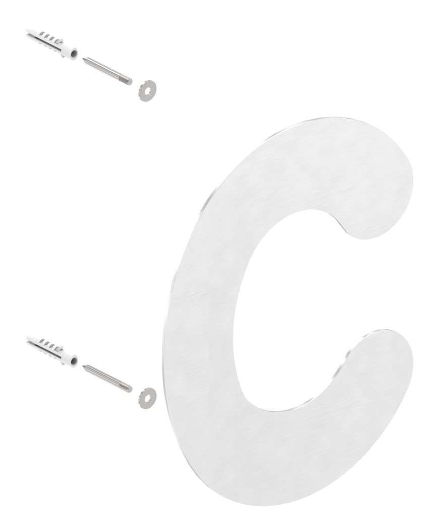 Hausnummer c - "groß", V2A