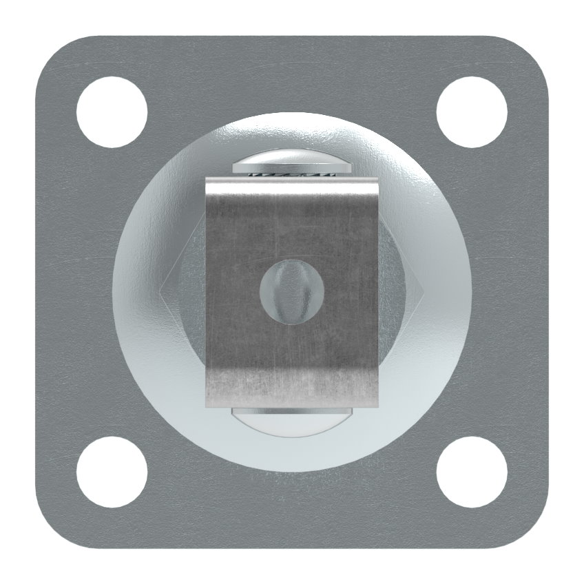 Torband M16 mit verstellbarer Platte, galvanisch verzinkt