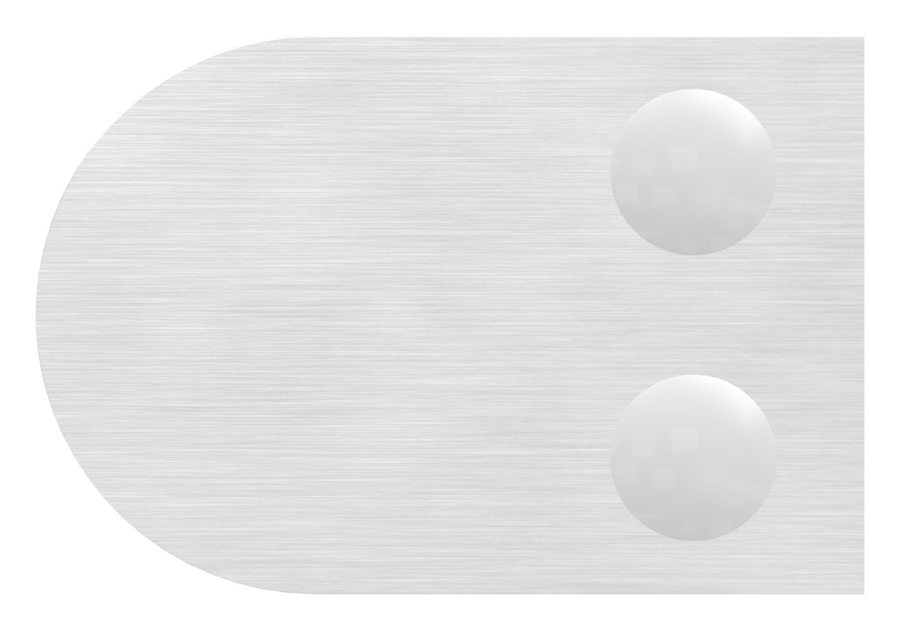 Glasklemme Mod. 12, Anschluss: 48,3mm, V4A Glasklemme Mod. 12, Anschluss: 48,3mm, V4A