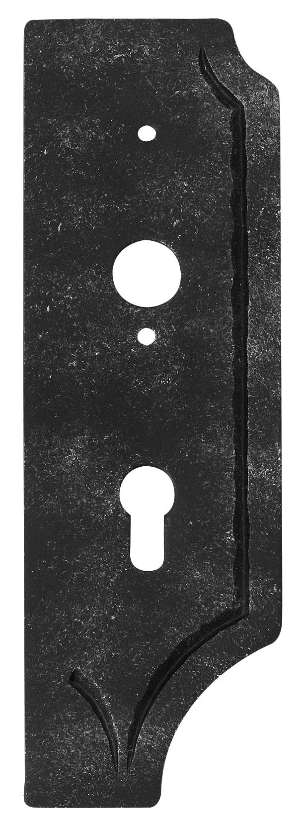 Schlossplatte gelocht, RE, mit Dornmaß 40mm, Abstand 72mm