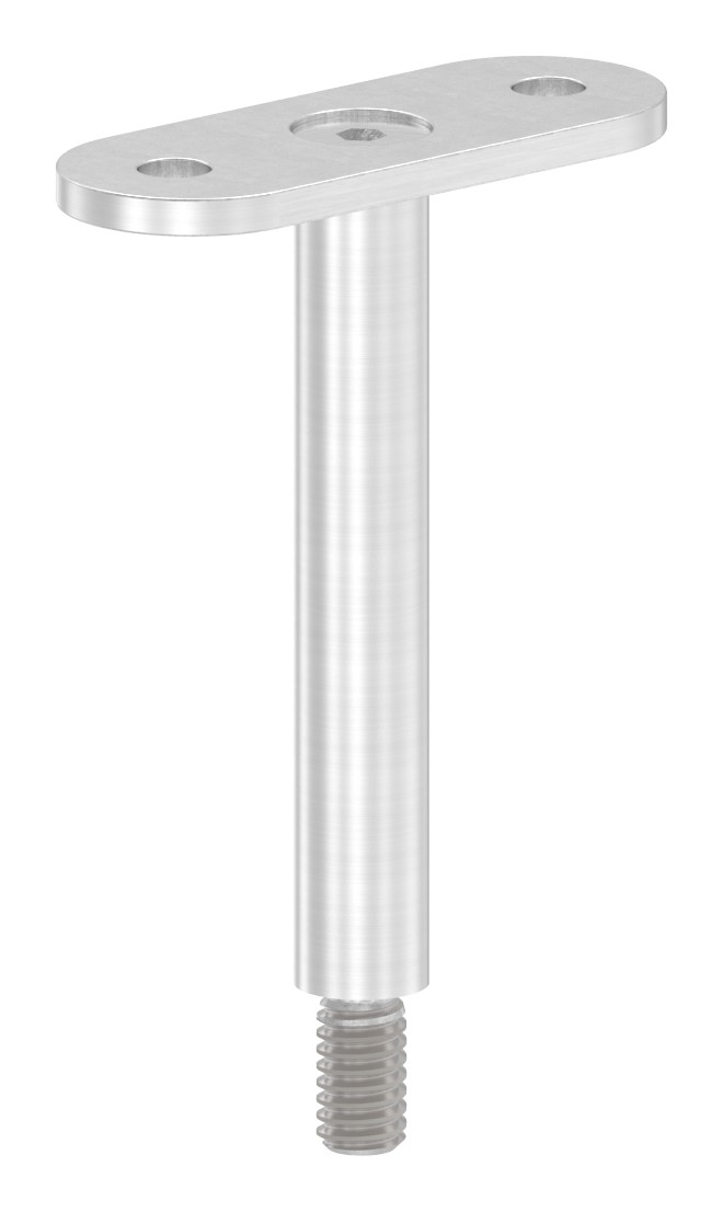 Stift Ø 12mm mit gerader Handlaufanschlussplatte, V2A