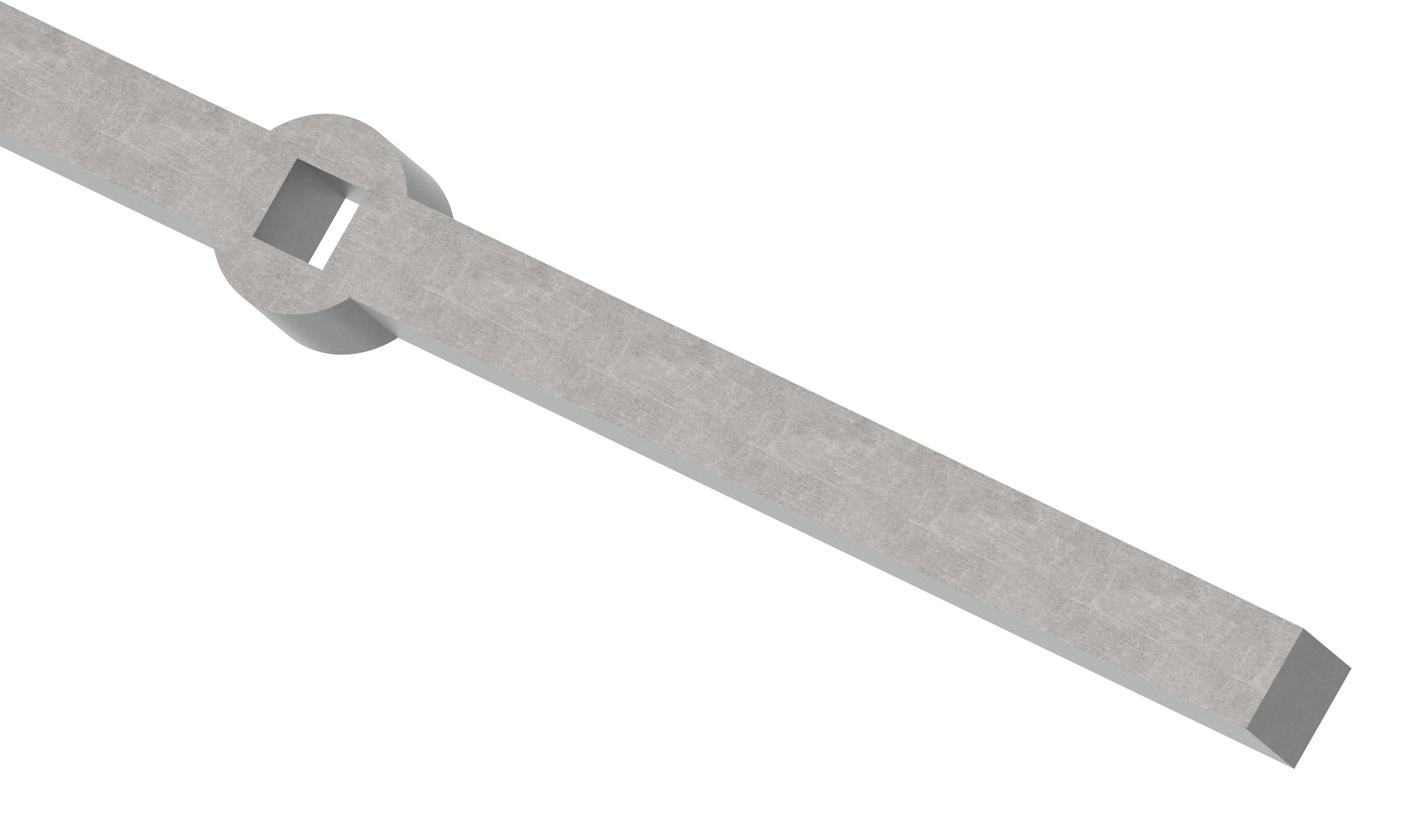 Lochleiste S235JR, 18x18mm, Lochabstand 124mm, 2000mm