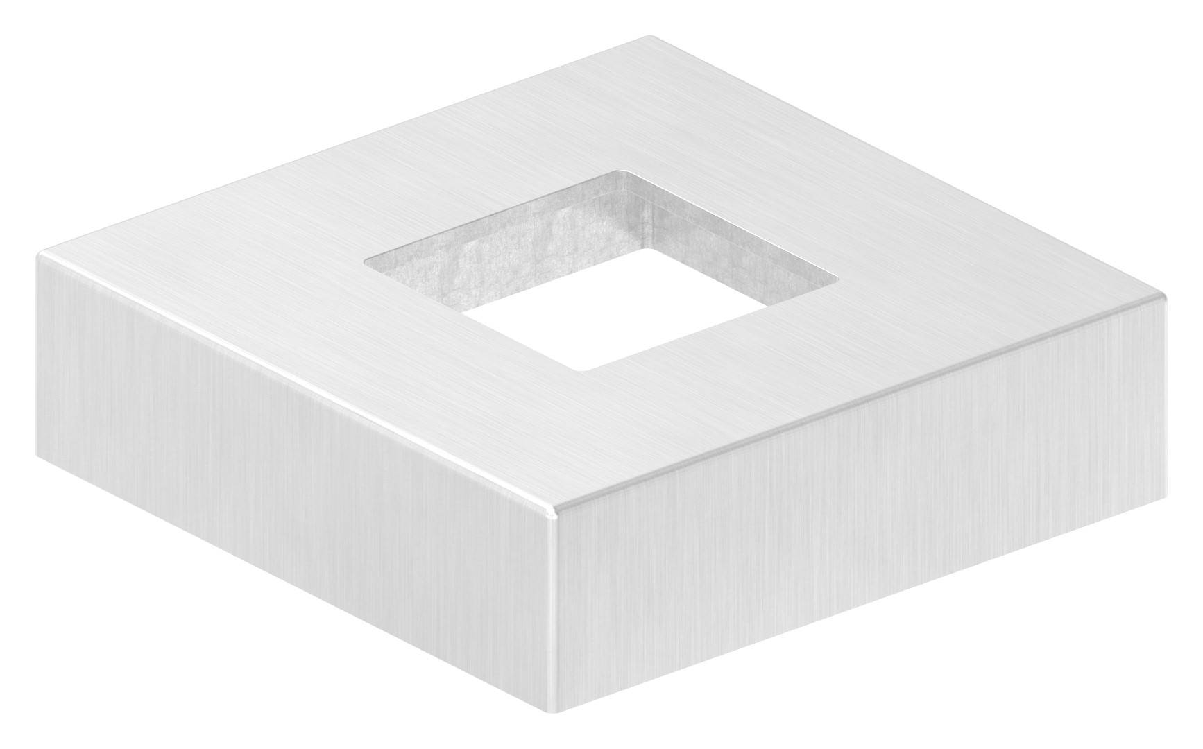 Abdeckrosette, 72x72x20mm, V4A