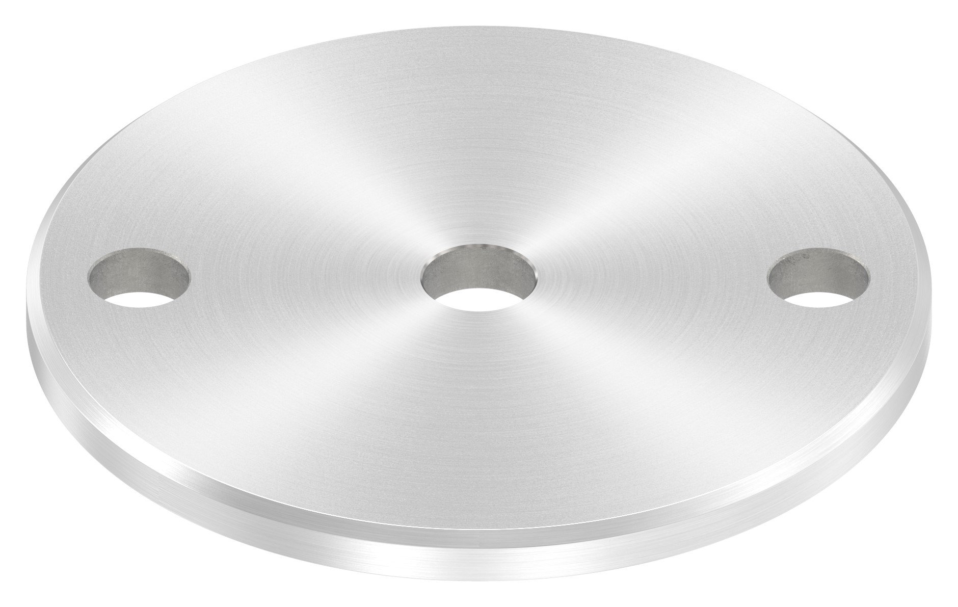 Ankerplatte Ø 100x6mm, mit Rundschliff und Fase, V2A