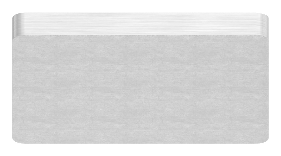 Flachkappe für Quadratrohr 40x40, V4A