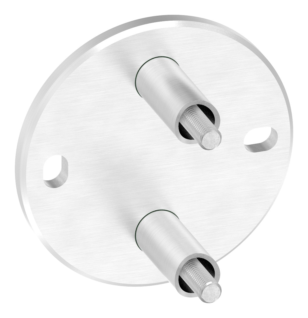 Wandbefestigung für Geländerpfosten 42,4mm, V2A