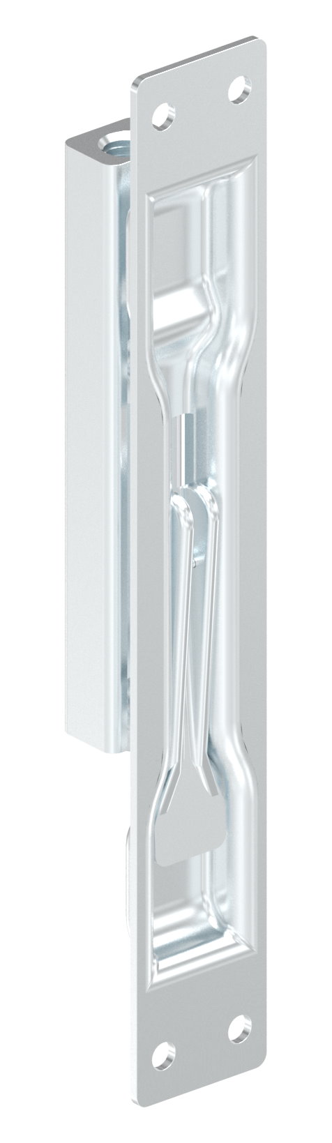 Kantriegel mit Breite 24mm und Gewinde M8, verzinkt