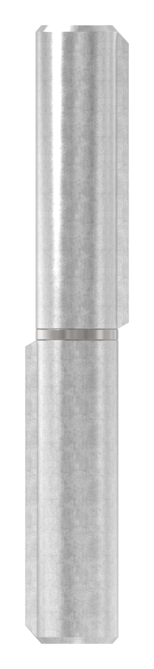Anschweißband, L: 120mm, mit festem Stift, V2A