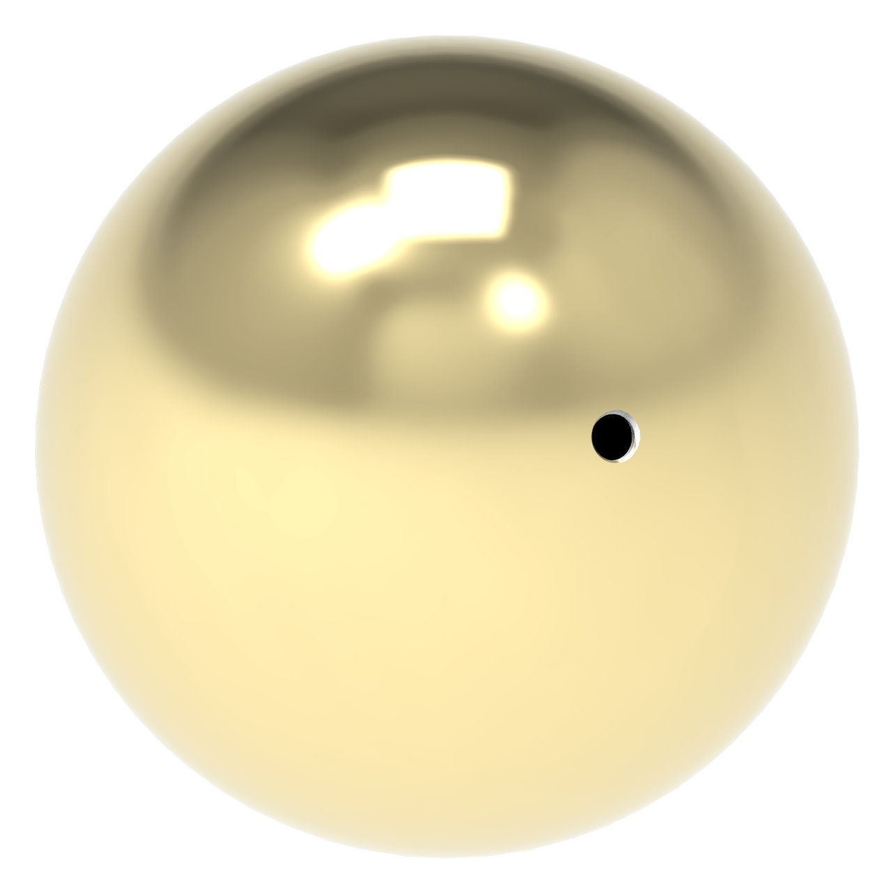 Messinghohlkugel Ø 150mm mit M10