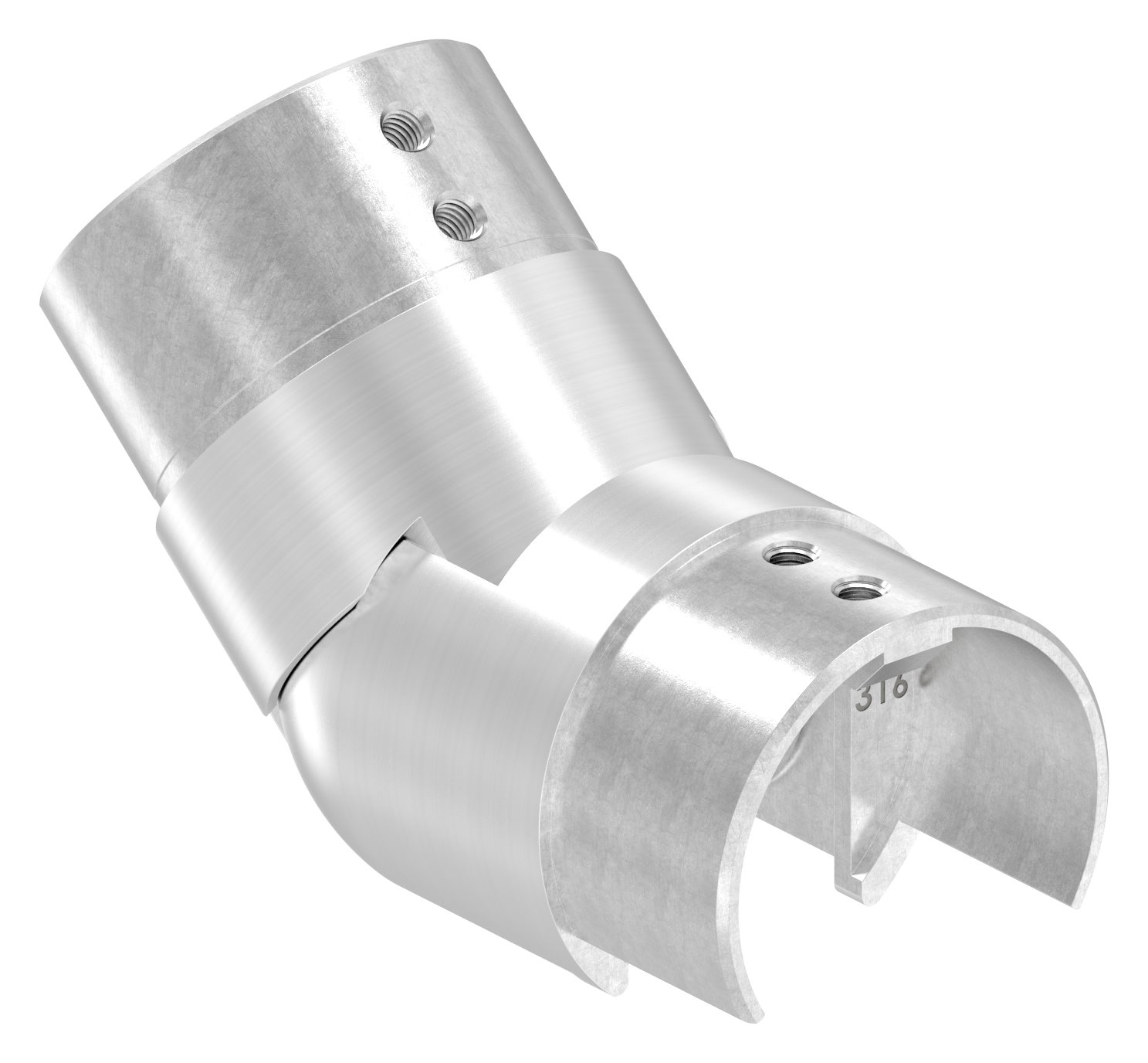 Verbinder flexibel für Nutrohr 60,3mm, V4A