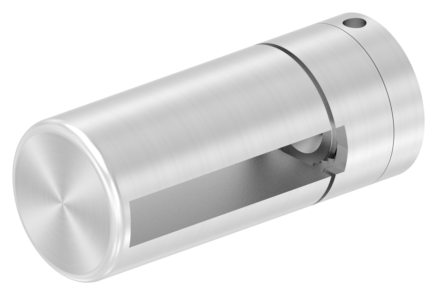 Brenk Grundhalter für Flachstäbe 50x8mm, ALU