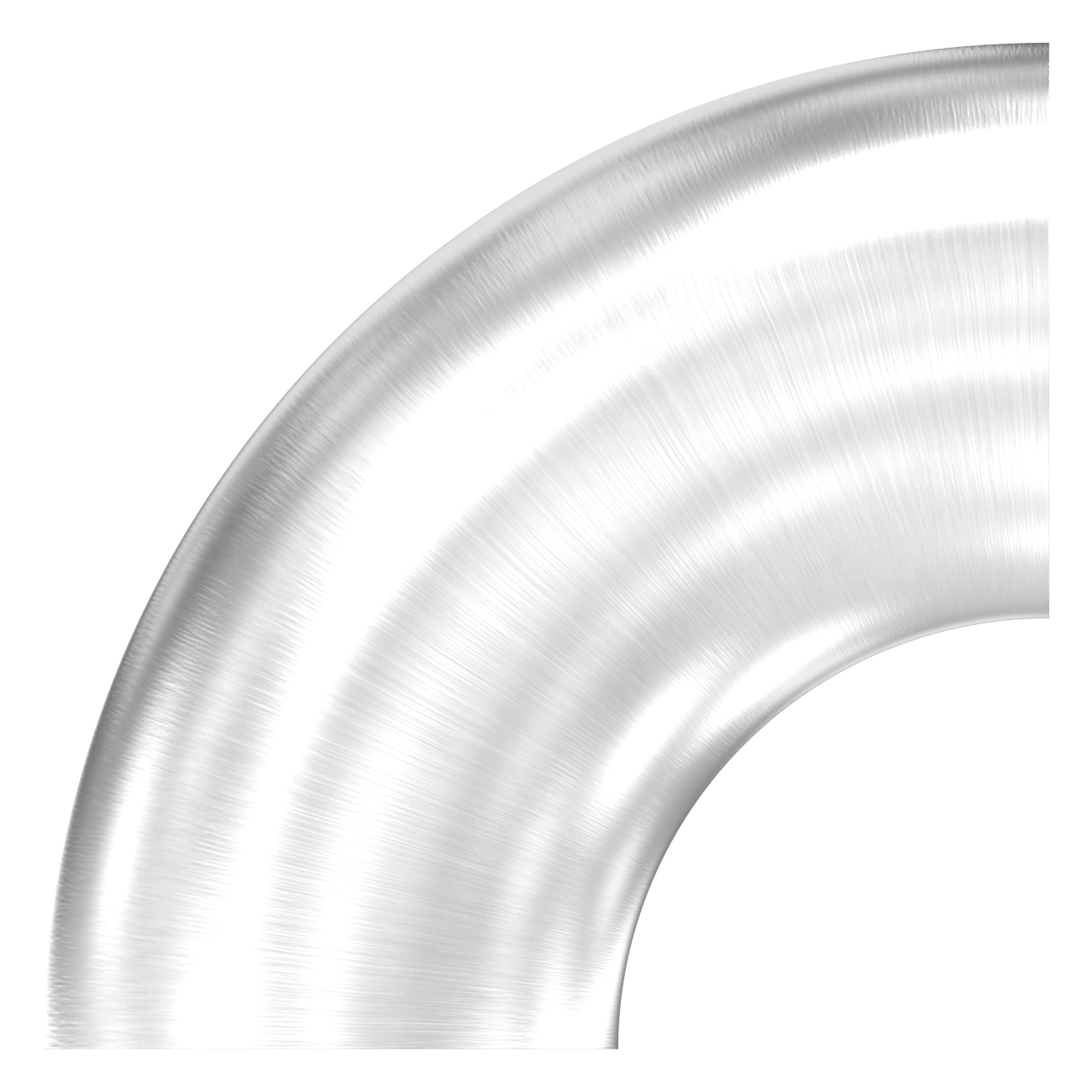Schweißbogen 90°, 76,1 x 2,0mm, V2A