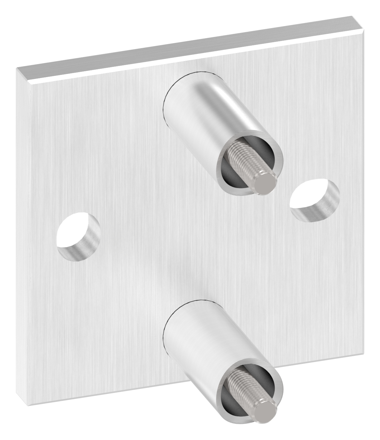 Wandbefestigung für Geländerpfosten 42,4mm, V2A