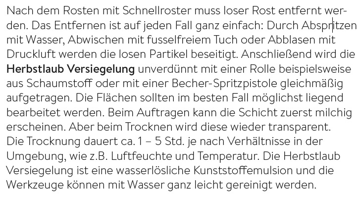 Versiegler, Flasche 1L