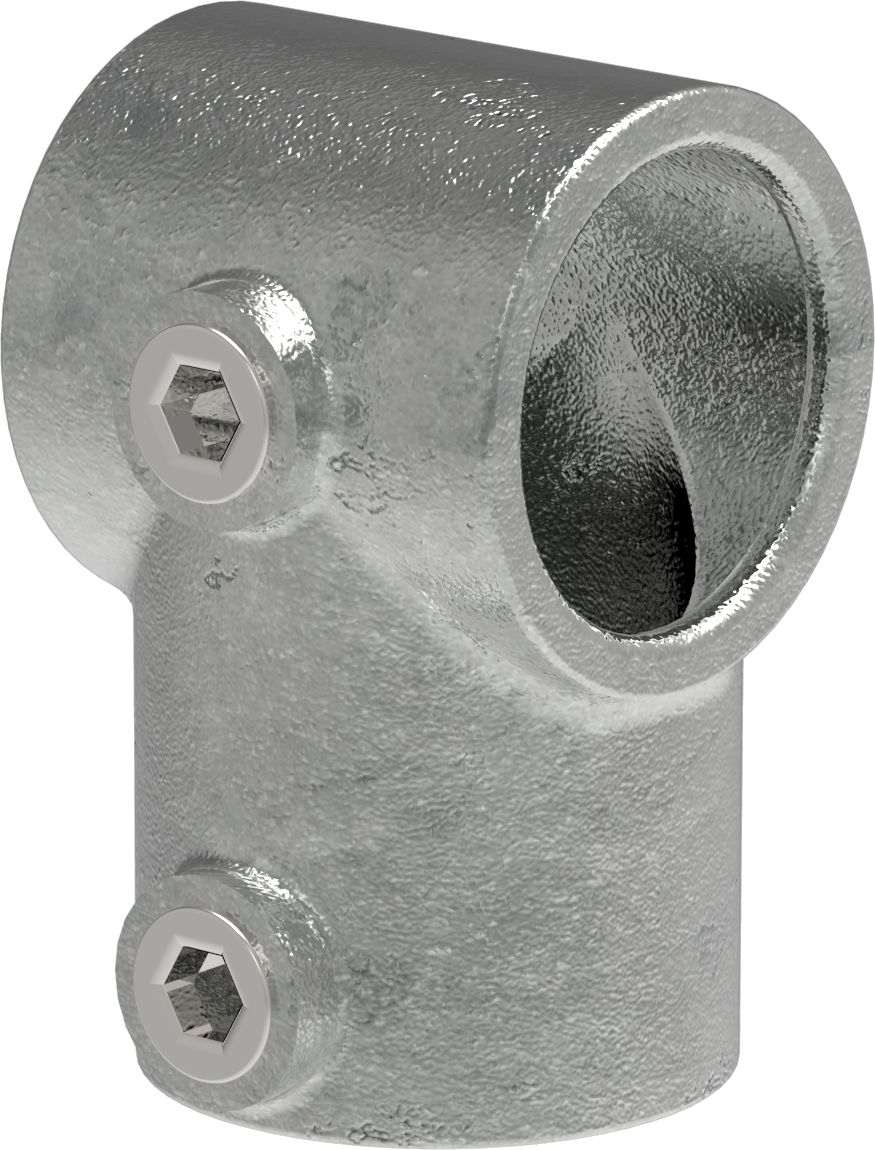 T-Stück kurz, für Rohr Ø 33,7mm