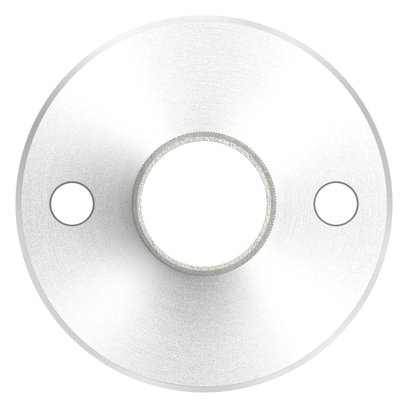 Wand- und Bodenanker mit Rändelung, für Rohr 42,4x2,0mm, V2A