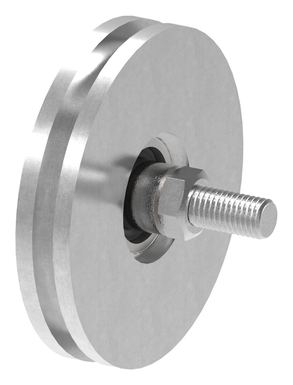 Schiebetorrolle mit U-Rille