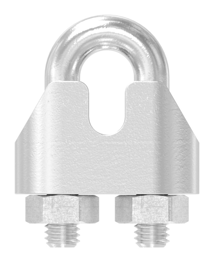 Drahtseilklemmen für Seil 2mm, mit Gew. M4, V4A Drahtseilklemmen für Seil 2mm, mit Gew. M4, V4A