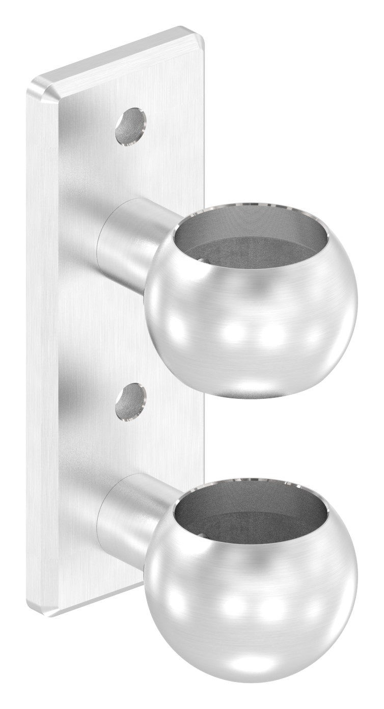 Wandbefestigung für Geländerpfosten 42,4mm, V2A