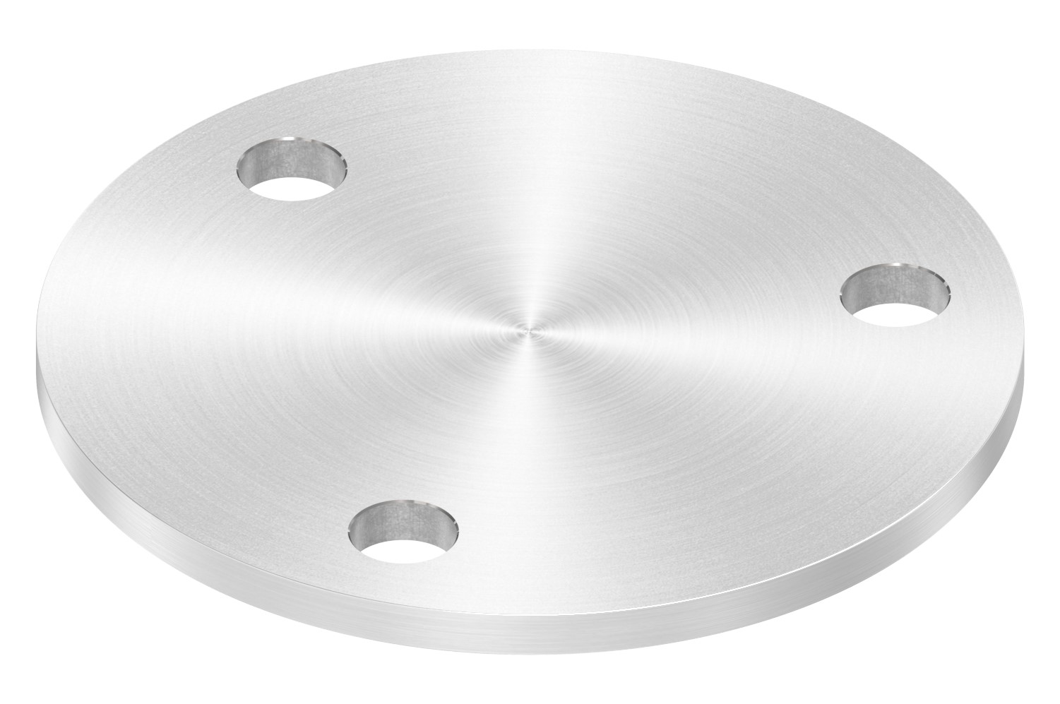 Ankerplatte Ø 120x6mm, mit Rundschliff, V2A