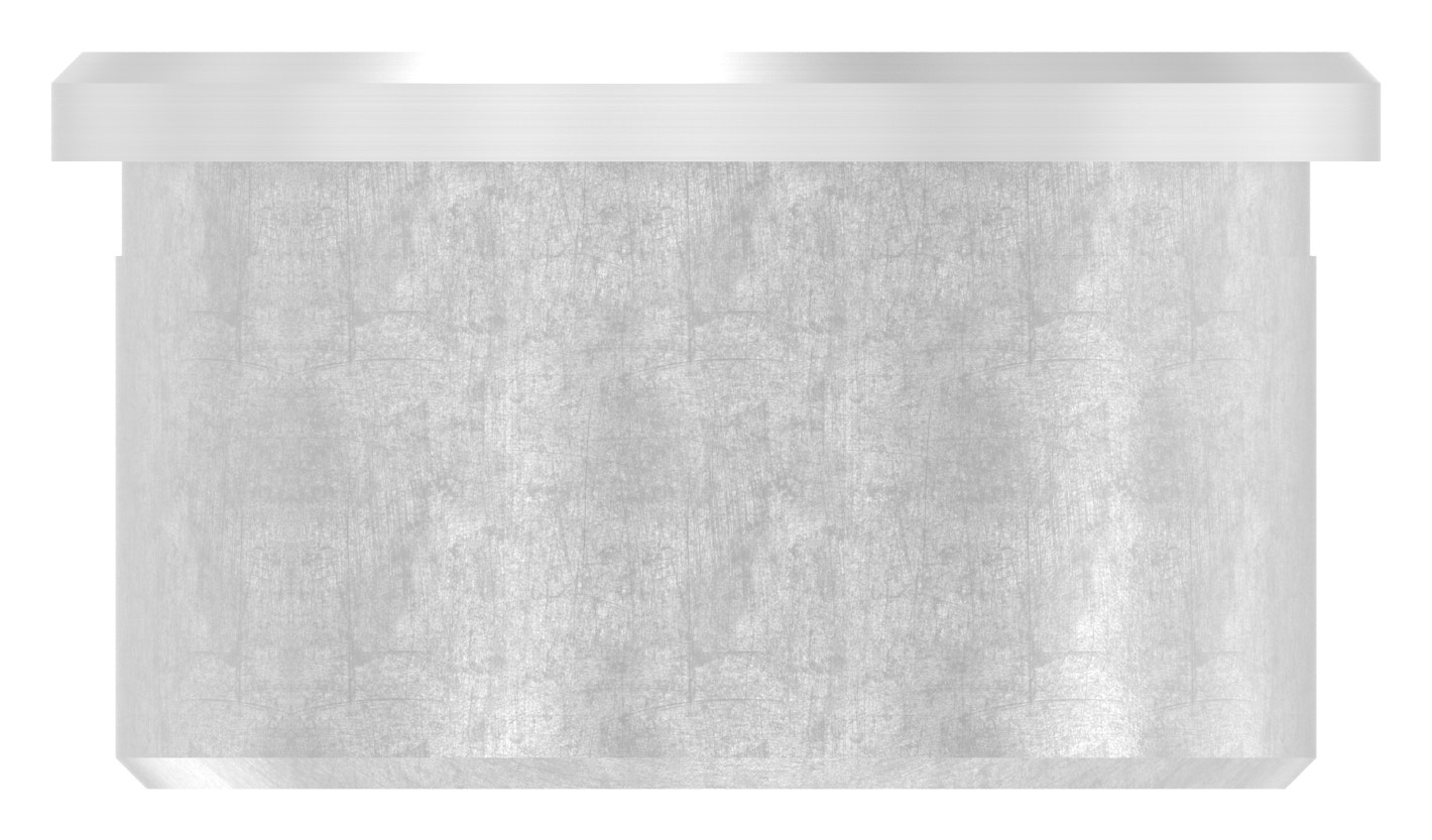 Rohrabschlussstopfen zum Kleben mit M8 für 42,4x2,0mm, V2A