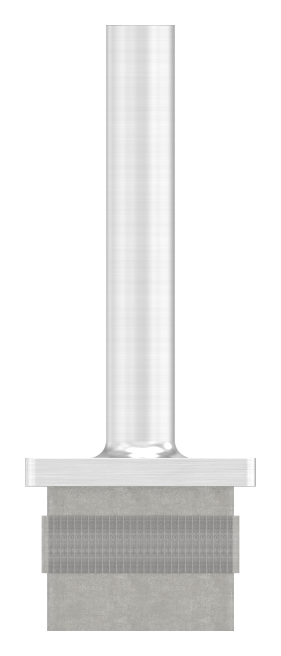 Stopfen mit Stift für Rohr 40 x 40 x 3,0mm, Höhe 80mm