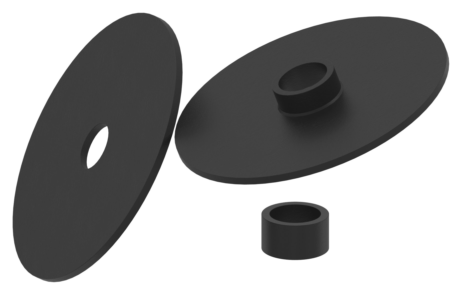 Gummipaar für 70mm Glaspunkthalter Ø 70mm